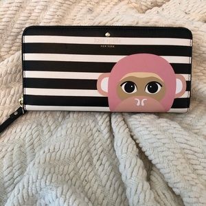 Kate Spade Rambling Roses Monkey Lacey Wallet